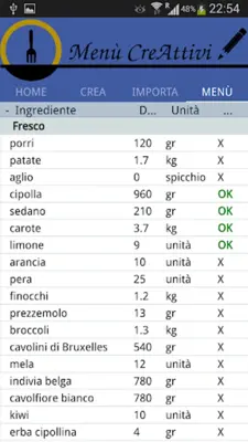 Menù CreAttivi android App screenshot 8